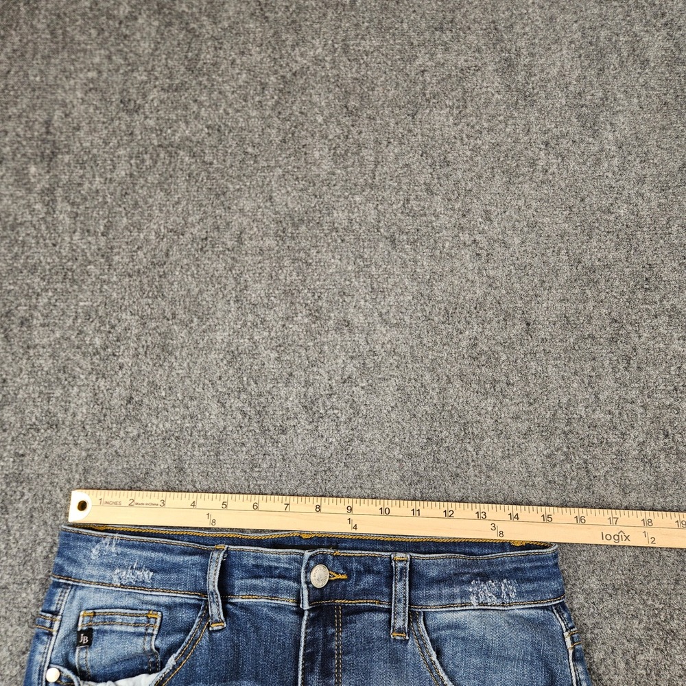 Judy Blue Skinny Fit Distressed Leopard Patch Jeans Medium Wash JB8265MD 9/29 - Picture 6 of 12